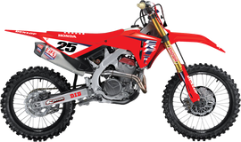 D-COR Complete Kit 25 HRC graphics and decals for Honda CRF 250R in black, featuring bold design elements and branding.