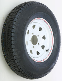 Trailer Tire And Wheel Assembly White