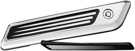 Black ACCUTRONIX All Balls Speed Ball Saddlebag Latch Inserts for luggage, showing close-up of the latch components.