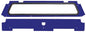 Rear Windshield Polaris Blue