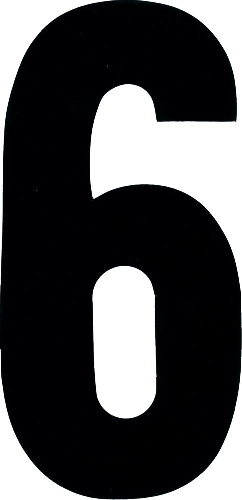 #6 7" Black Extreme Digits 3/Pk