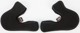 GMAX Cheek Pads 20mm Yellow stock for motorcycle helmet, MX 46Y, designed for comfort and secure fit.