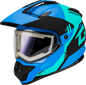 Gm 11s Ronin Snow Helmet W/ Elec Shield Matte Blk/Blue 2x