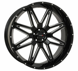 St7 Wheel 24x9 5+4 (0mm) 5/4.5 Gloss Black Milled
