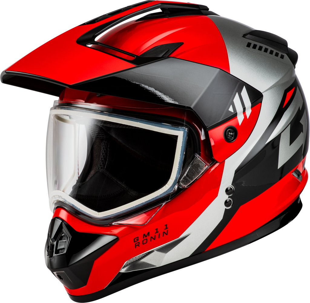 Gm 11s Ronin Snow Helmet Black/Red 2x