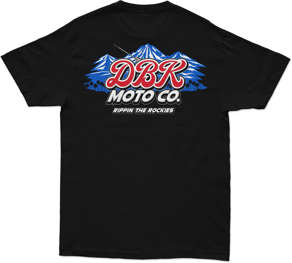 Rippin The Rockies Tee Black 2x