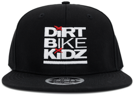 Black DBK Classic 4fifty Snapback Hat, stylish headgear with adjustable strap and flat brim, shown from front angle.