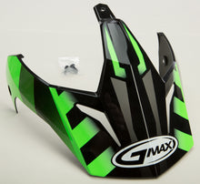 Load image into Gallery viewer, Visor W/Screws Trekka Gm 11 Black/Hi Vis Green