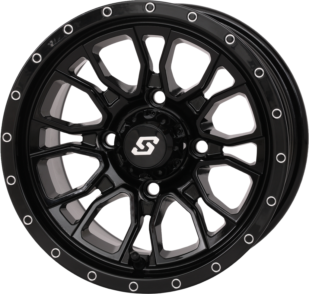 Fusion Wheel 12x7 5+2 4/110 Gloss Black
