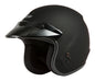 Of 2 Open Face Helmet Matte Black 2x