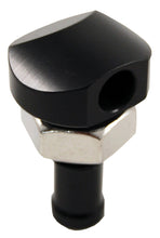 Load image into Gallery viewer, Billet Thru Hull Water Fitting Black 3/8" 90 Deg.