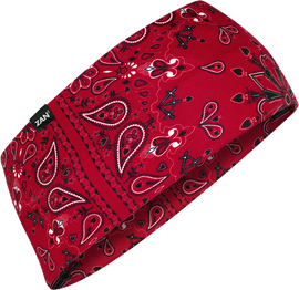 Sportflex Headband Upf50+ Red Paisley