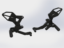 Load image into Gallery viewer, Rear Set Complete Blk Kaw