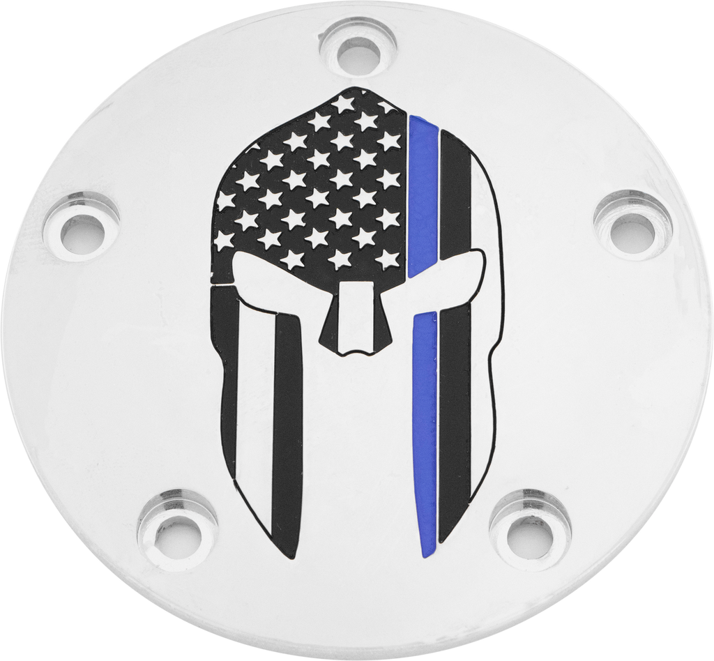 Tc Timer Cover Sparta Blue Line Chrome
