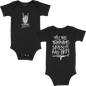 Training Wheels Onesie Black Newborn