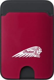 Indian Card Wallet W/Headdress Red W/Logo