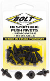 BOLT M6 Three Stage Push Rivet Kit 10/Pk 020-00120