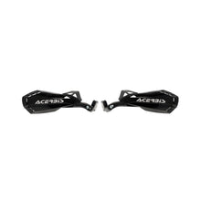 Load image into Gallery viewer, Acerbis Firstmoto mini motorcycle handguards in black with protective guards, mounted on handlebars.