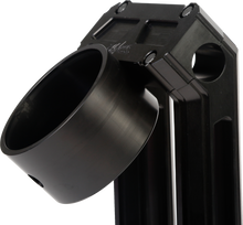 Load image into Gallery viewer, H/D Billet Speedo Mount Black Req Hofmann Risers