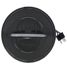 Load image into Gallery viewer, Classic Led Headlight 7" W/Drl Black