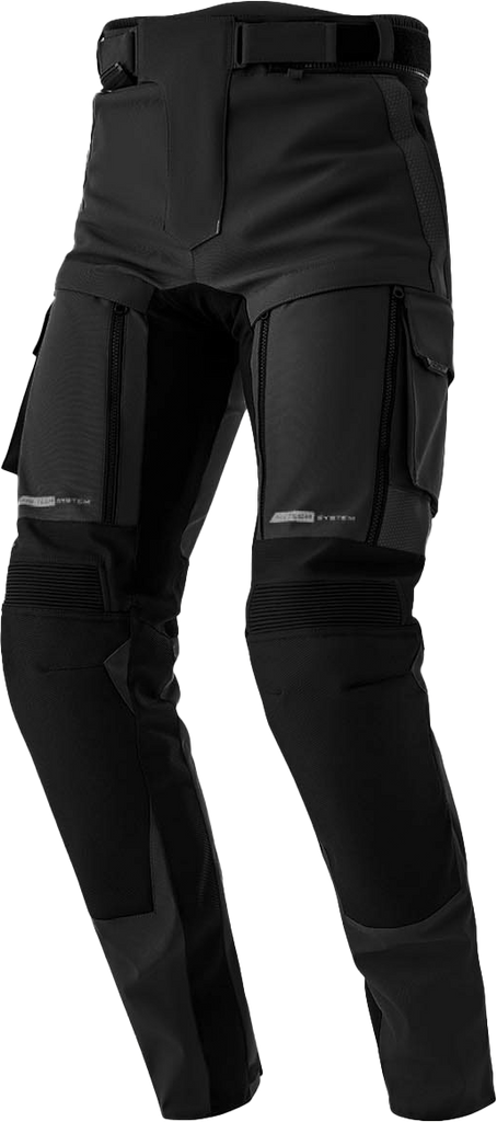 Women's RST All Balls Ps Adventure D3o Pant in black, textile motorcycle pants with protective D3o padding, size 2XL.