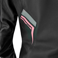 Load image into Gallery viewer, Womens S1 D3o Leather Jacket Blk/Flo Pink 3xl