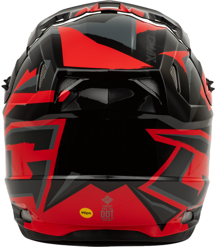 Mx 96s Splinter Helmet Black/Red Xs