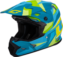 Load image into Gallery viewer, Mx 96 Splinter Helmet Matte Blue/Green 2x