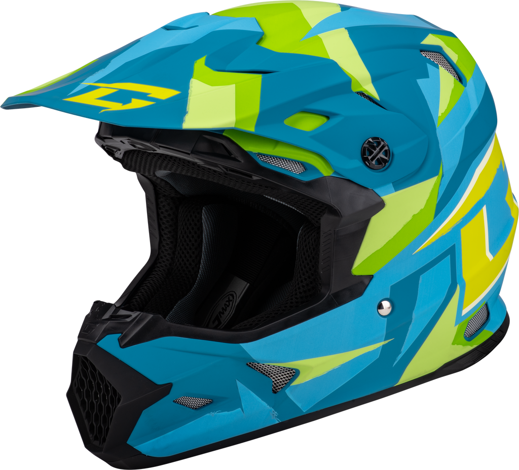 Mx 96 Splinter Helmet Matte Blue/Green Lg
