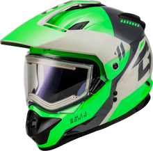 Load image into Gallery viewer, Gm 11s Ronin Snow Helmet W/ Elec Shield Green/Grey 3x