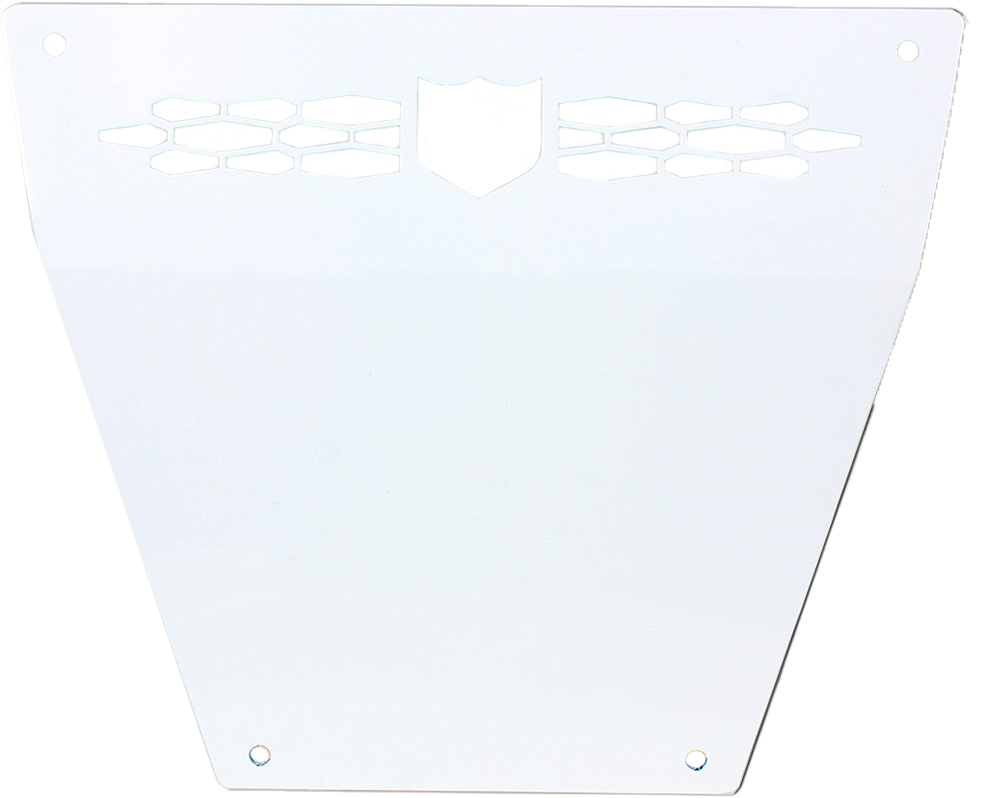 Front Race Skid Plate White Pol