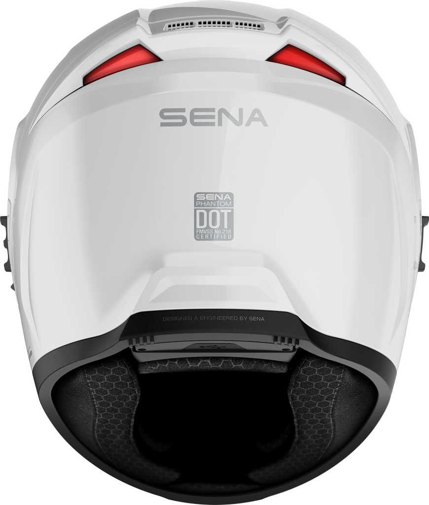 Phantom Ff Mesh Com Helmet Glossy White Lg