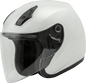 Of 17 Open Face Helmet Pearl White 2x