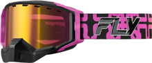 Load image into Gallery viewer, Zone Snow Hi Vis/Pink/Black W/Rose Gold Mirror/Amber Lens