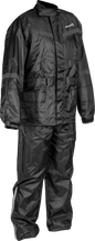 2 Piece Rain Suit Black Lg