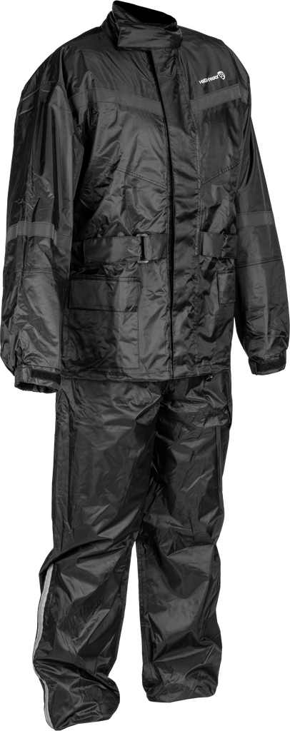 2 Piece Rain Suit Black 2x