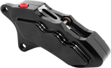 Hawg Halters Inc 6 Pist Diff Front Caliper L/H Black 00-Up W/ 11.5