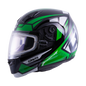Md 04s Sector Snow Helmet W/ Elec Shield Blk/Green/Wht 2x