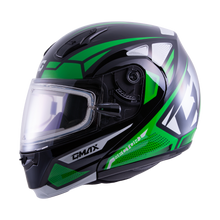 Load image into Gallery viewer, Md 04s Sector Snow Helmet W/ Elec Shield Blk/Green/Wht Xl