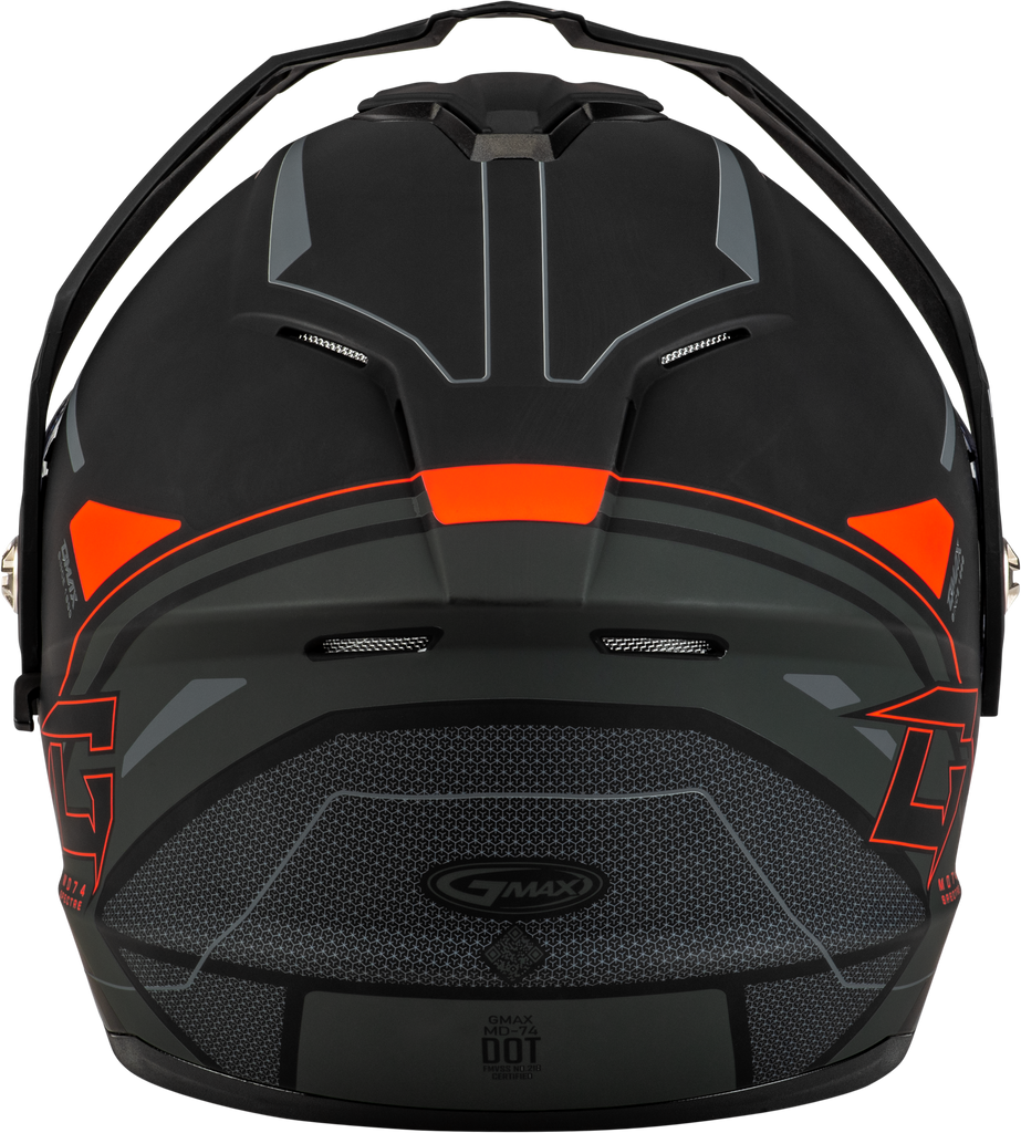 Md 74s Spectre Snow Helmet W/ Elec Shield Matte Black/Red Md