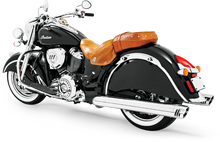 Load image into Gallery viewer, Racing Slip Ons 4" Chrome W/Chrome Tip Indian