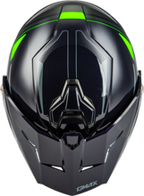 Load image into Gallery viewer, Md 74s Spectre Snow Helmet W/ Elec Shield Grey/Neon Green Xs