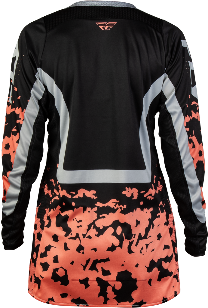 Women's Lite Flake Jersey Black/Light Grey/Coral Sm