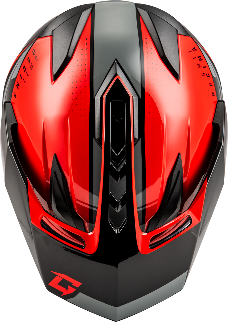 Gm 11 Decima Helmet Black/Red/Grey Sm