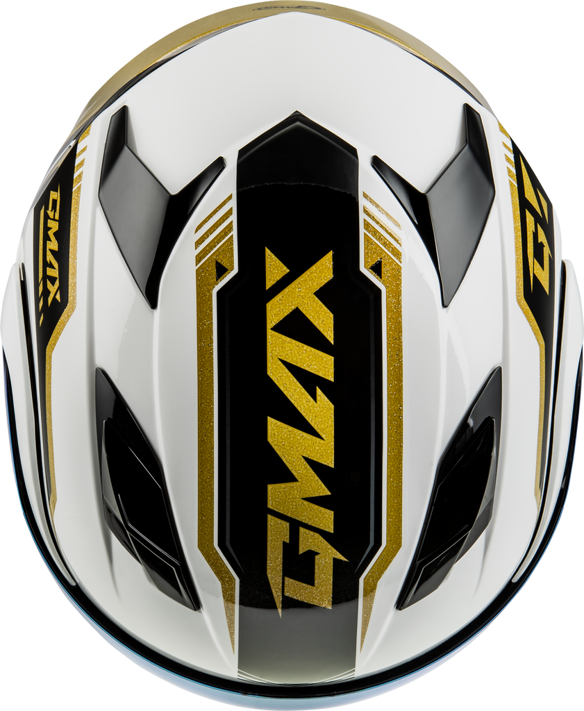 Md 01 Volta Helmet White/Gold/Black Metallic 3x