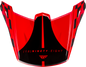 Kinetic Lite Rival Hlmt Visor Gloss Red/Black