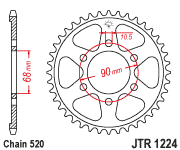 Load image into Gallery viewer, Rear Sprocket Steel 36t 520 Hon