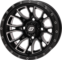 Load image into Gallery viewer, Fusion Wheel  12x7 2+5 4/110 Gloss Blk/Machined