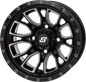 Fusion Wheel  12x7 2+5 4/110 Gloss Blk/Machined