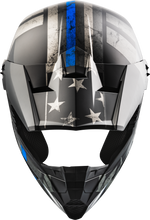 Load image into Gallery viewer, Mx 46 Patriot Off Road Helmet Matte Black/Grey/Blue 2x